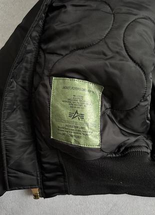 Бомбер alpha industries cwu 45 чорний 7
