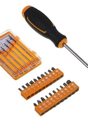 Набір викруток з різними насадками screwdriver set and 13776-2