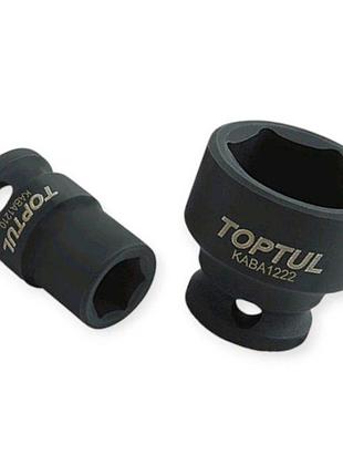 Головка торцева шестигранна ударна 1/2" 18мм toptul