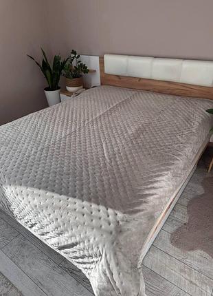 Покривало велюрове полуторного розміру 150х220 colourfull home 5d в сумці