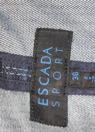 Джинсовый пиджак, косуха, премиум бренд, escada 7