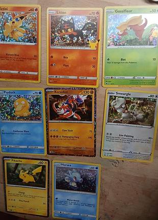 Карточки pokemon tcg — различные карты