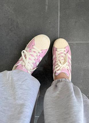Adidas superstar pink patent 7