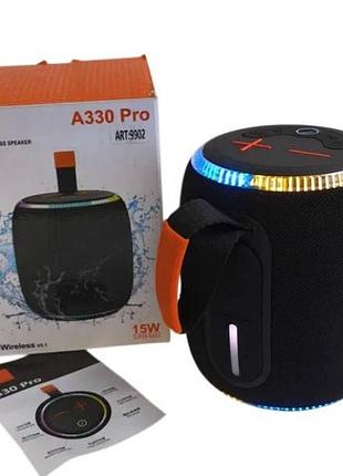 Колонка аккумуляторная bluetooth 15вт ubl a330 bt черная