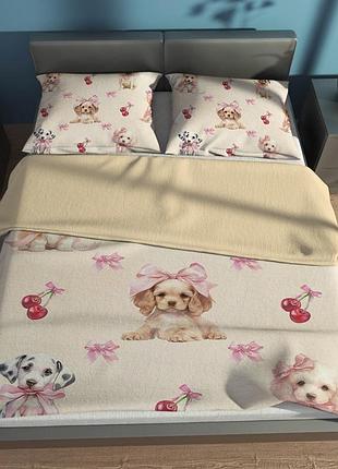 Постельное белье из плюш-велюра двуспальное cuteness 29016 180х220 см