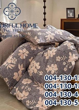 Комплект двуспальной постели вареный хлопок colourfull home подарочная сумка