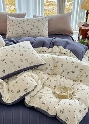 Постельное белье полуторное из муслина colorful home print 5 21291 150х210 см