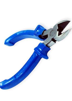 Бокорезы 130мм синие ручки intertool