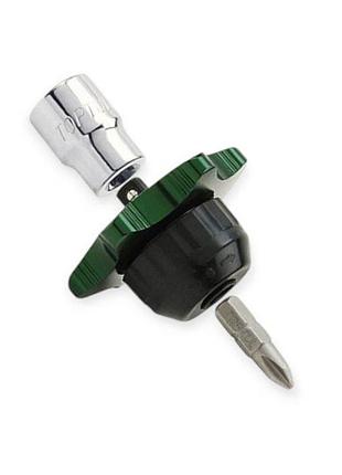 Трещетка-битодержатель 1/4" мини 36 зубов toptul