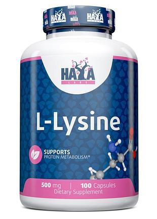 Аминокислота haya labs l-lysine 500 mg, 100 капсул