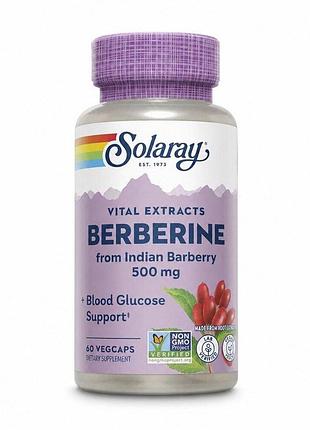 Берберин solaray berberine 500 mg, 60 вегакапсул