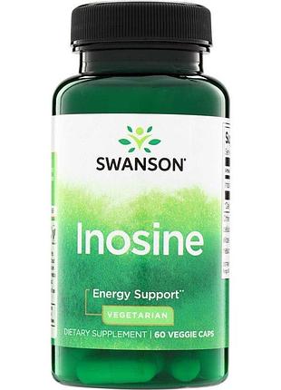 Инозин swanson inosine 500 mg, 60 вегакапсул