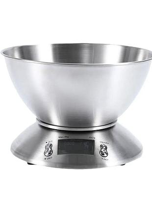 Весы кухонные sokany sk1204 электронные 5 кг с чашей sk1204