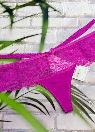 Трусики женские стринги с широкой сеткой hunkemoller.