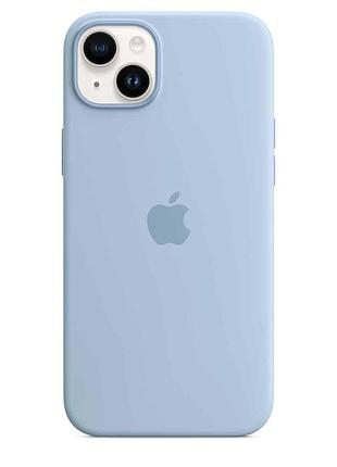 Силіконовий чохол для iphone з підтримкою magsafe блакитний - iphone 13 pro