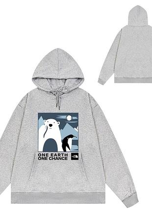 Мужской худи на флисе the north face xxl