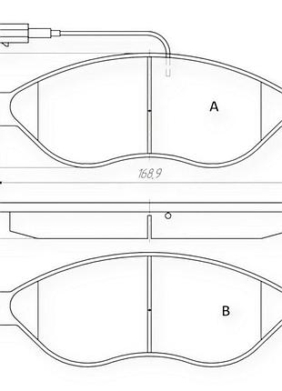 Колодки тормозные fiat ducato-peugeot boxer (2006-) 1,1-1,5 т, передние dafmi-intelli