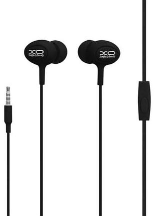 Навушники провідні xo s6 candy music earphone чорні