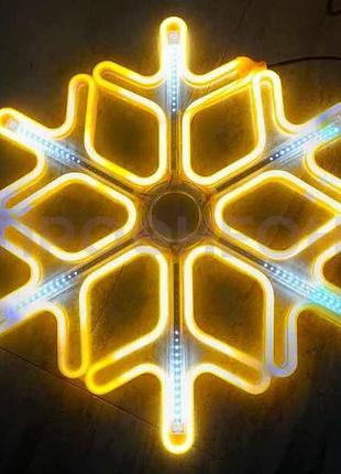 Снежинка led 60см c-01 теплый желтый
