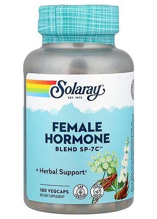 Женский растительный комплекс solaray female hormone blend sp-7c, 180 вегакапсул
