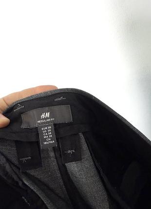 Графітові брюки чінос h&m 4
