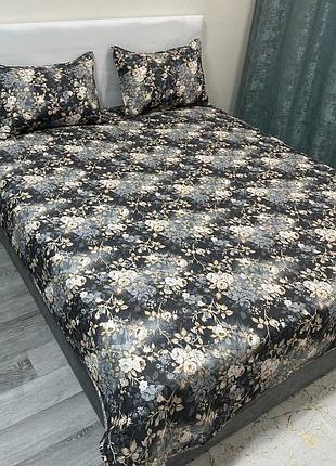 Покривало євро бавовняне стьобане 200x230 + наволочки 50x70 см 2 шт koloco
