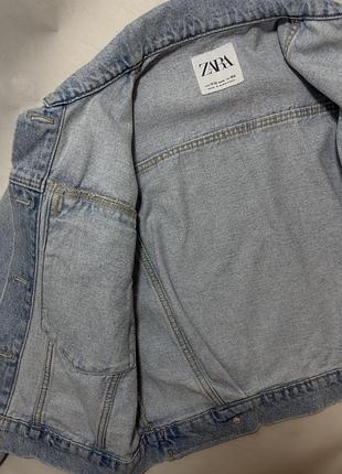 Джинсова куртка zara для дівчинки 5