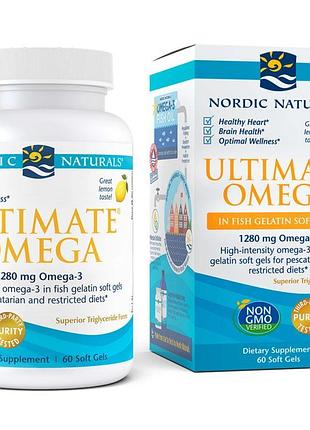 Жирные кислоты nordic naturals ultimate omega, 60 рыбных капсул