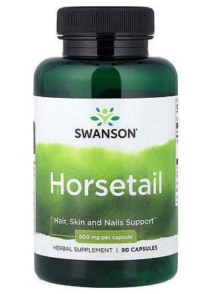 Хвощ польовий swanson horsetail 500 mg, 90 капсул