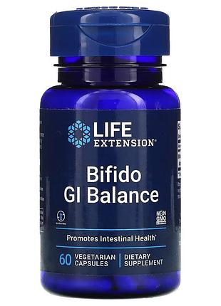 Пробиотики и пребиотики life extension bifido gi balance, 60 вегакапсул