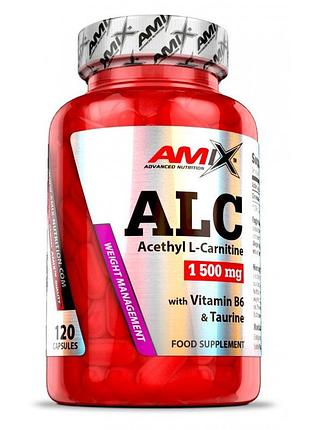 Жироспалювач amix alc with taurine and vitamin b6, 120 капсул