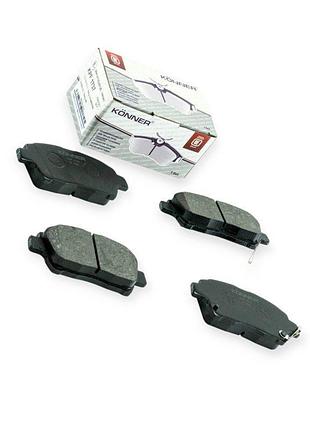 Колодки тормозные geely mk, byd-f3, toyota corolla (2004-), yaris (1999-) передние könner