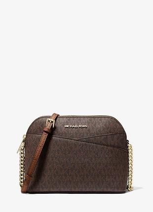 Коричнева сумка шкіряна michael kors 3
