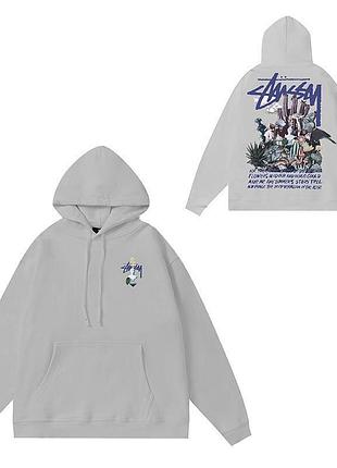 Мужской худи на флисе stussy