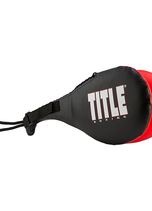 Ракетка для таеквондо (хлопушка) title boxing duo target training paddle black/red