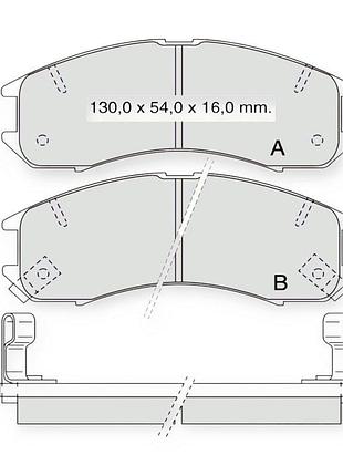 Колодки тормозные mazda 626 gd, gc передние dafmi-intelli