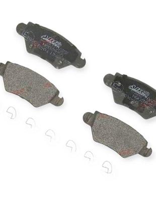 Колодки тормозные opel astra f, g, zafira a, b задние (система bosch) abe