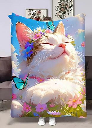 Плед 3d весна котик 18058 160х200 см