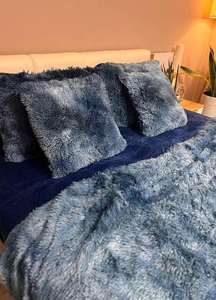 Постельное бельё велюровое евро нежное и тёплое