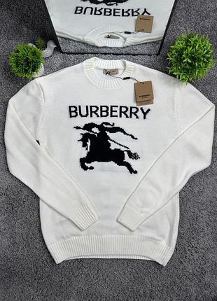 Свитер burberry белый
