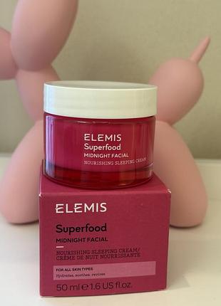 Нічний крем для обличчя elemis superfood midnight facial