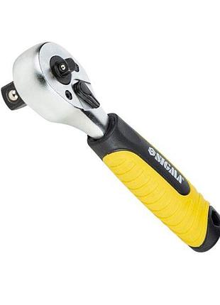 Тріскачка двостороння з квадратом 1/2", 1/4", 72 зуби 145 мм crv sigma