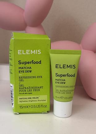 Охолоджувальний гель для шкіри навколо очей elemis superfood matcha eye dew