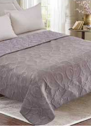 Двуспальне покривало велюр "зимова мрія"