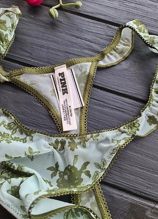 Трусики стринги pink wink flutter thong panty 5