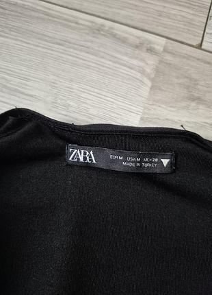 Классическое черное мини платье zara 9