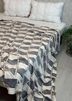 Велюровое покрывало nivara двуспальное 180×220 с 3d дизайном