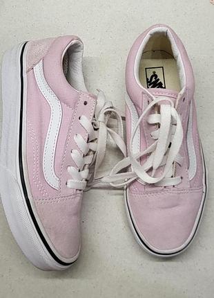Кеди для подростков vans old skool бузковий сніг' 3