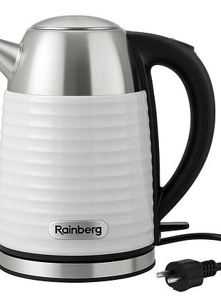 Чайник с функцией отключения при отсутствии воды rainberg rb-2315 1.8л 2200вт, электрочайник на кухню gf-80