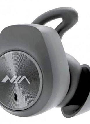 Вакуумные bluetooth наушники с сенсорным кейсом nia mdr nb-710 черные